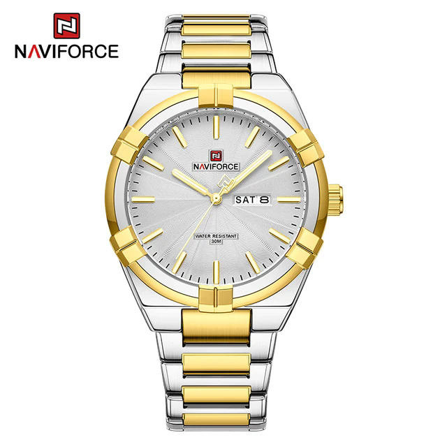 Alta Qualidade NAVIFORCE 9218 Homens Relógio De Pulso Top Marca Homem De Negócios Relógio De Quartzo De Aço Inoxidável Relógio Masculino Original Relojes