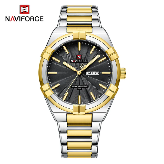 Alta Qualidade NAVIFORCE 9218 Homens Relógio De Pulso Top Marca Homem De Negócios Relógio De Quartzo De Aço Inoxidável Relógio Masculino Original Relojes