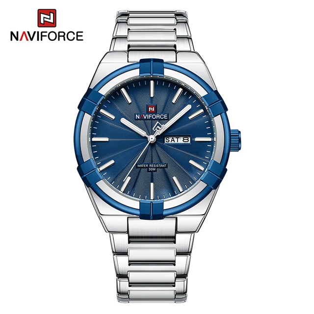 Alta Qualidade NAVIFORCE 9218 Homens Relógio De Pulso Top Marca Homem De Negócios Relógio De Quartzo De Aço Inoxidável Relógio Masculino Original Relojes